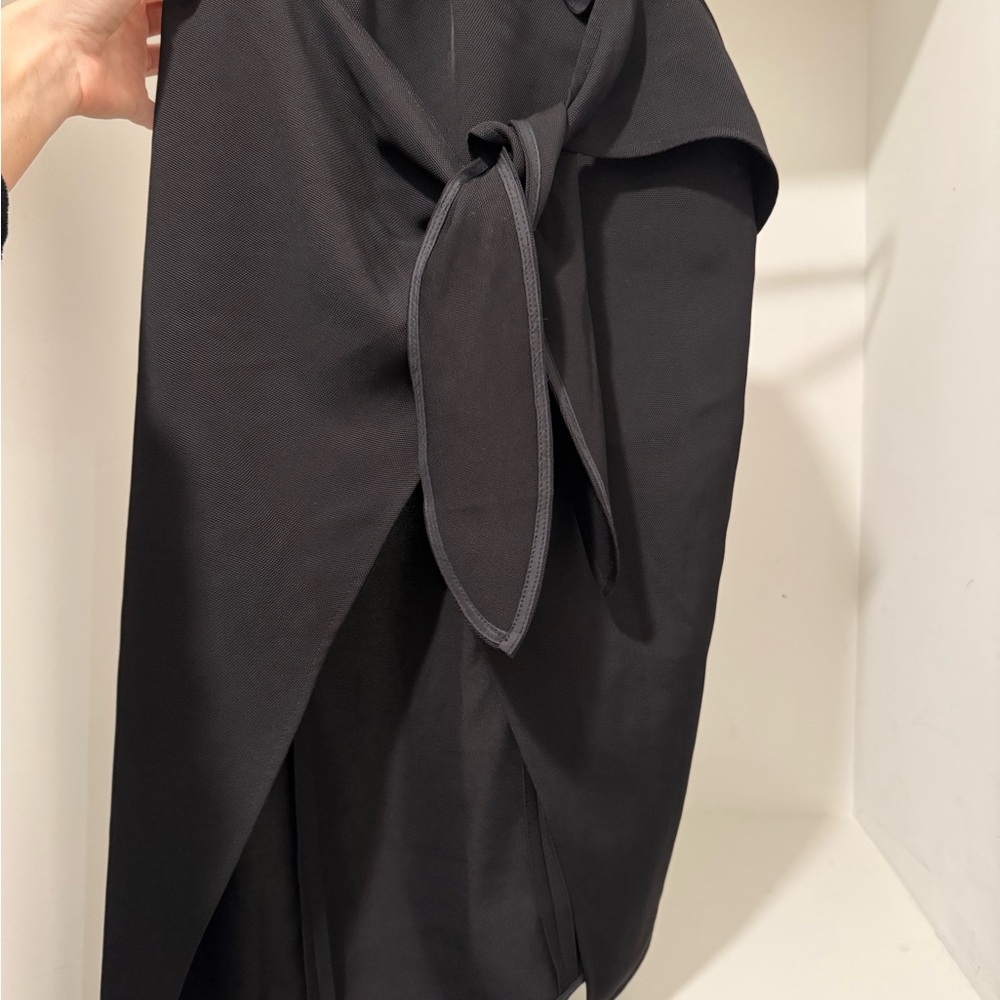 Aritzia Elegant Black Wrap Skirt